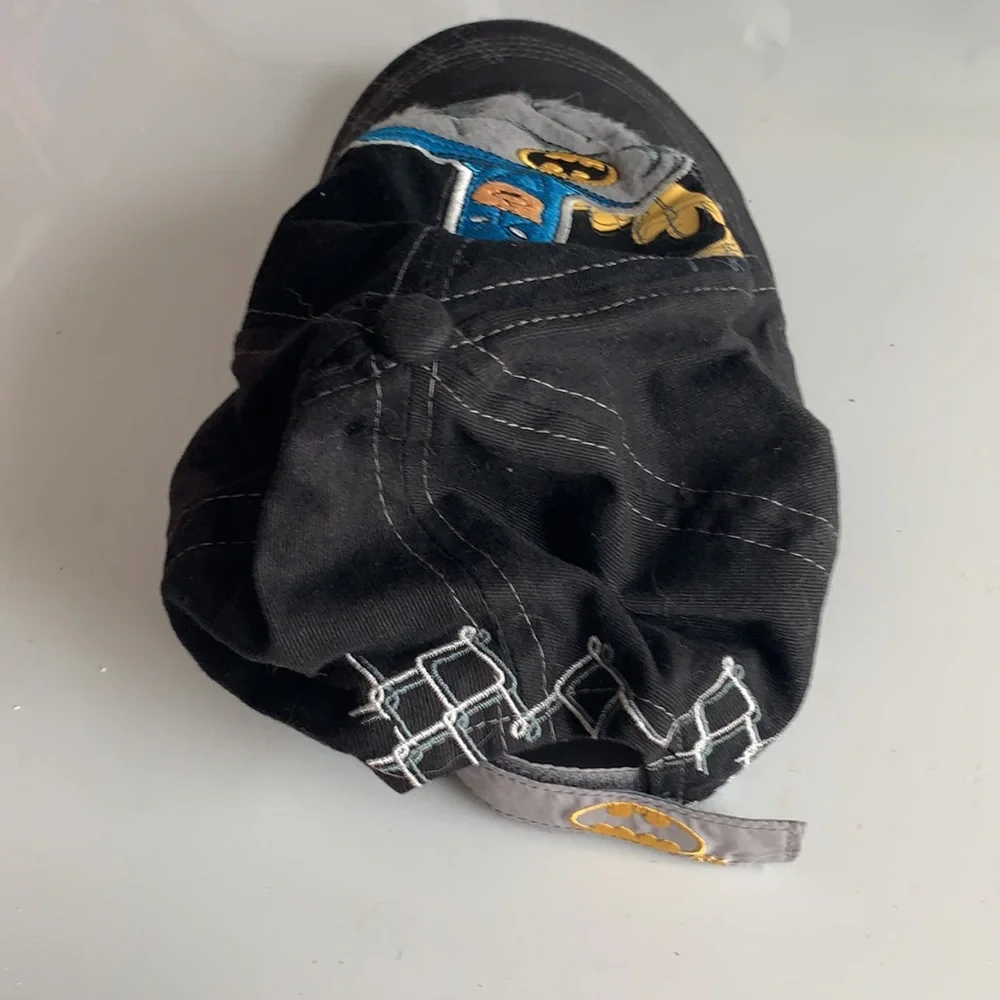 Vintage Y2K DC Comics Batman hat black baseball cap one size fits most boys